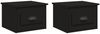 vidaXL Wand-Nachttische 2 Stk. Schwarz 41,5x36x28 cm 816379 Bild 2