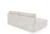 Ecksofa mit Schlaffunktion NATALIA XS in Stoff Tilia Creme Ottomane Links Bild 3