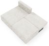 Ecksofa mit Schlaffunktion NATALIA XS in Stoff Tilia Creme Ottomane Links Bild 5