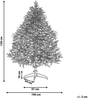 Künstlicher Weihnachtsbaum schneebedeckt 120 cm weiß MASALA Bild 2