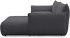 DOMO. collection Ecksofa 800 022, kleines Modulsofa in L-Form mit Taschenfederkern und attraktiver Biese-Naht, Sofa, Polsterecke, Eckcouch 194 x 168 x 79 cm (BxTxH), dunkelgrau Bild 5