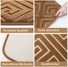 HOMELUX Badematte Rutschfeste Badematte Set Wasserabsorbierend Badteppich Set, fur Bbodenheizungsgeeignet, schnelltrocknend, strapazierfahig, Größe: 60x100cm+60x50cm Bild 3