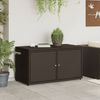 vidaXL Gartenschrank Braun 110x55x60,5 cm Poly Rattan 365568 Bild 3