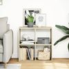 vidaXL Raumteiler-Bücherregal Sonoma-Eiche 69,5x29x69,5 cm 858005 Bild 3