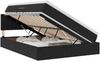 vidaXL LED-Speicherbett mit Matratze Schwarz 140 x 200 cm Samt 3371519 Bild 2