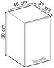 Hängeschrank R-Line Goldkraft Eiche 45 cm Vicco Bild 2
