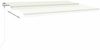 vidaXL Automatische Markise mit LED & Windsensor 500x350 cm Creme 3069032 Bild 3
