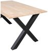 Esstisch Tablo Eiche mit Metallgestell, modernes Design, natur, rechteckig, 180 cm Bild 2