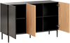 Schrank BLYTHE Naturfarbene Esche Schwarz Bild 4