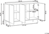 Schrank BLYTHE Naturfarbene Esche Schwarz Bild 2