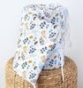 Loolay Bettnestchen PREMIERE! Blumenwiese BLAU Bettumrandung 420, 360, 210, 180 x30cm, (Babynestchen Bettsprossen Kopfschutz Babyausstattung Türkis Blumen BABYNEST, 100% Baumwolle Babybett Bettschutzgitter Umrandung), LOOLAY® - 100% Europäische Stoffe ... Bild 1