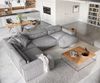 Wohnlandschaft Sirpio XL 360x260 cm Mikrofaser Grau Recamiere variabel Bild 4
