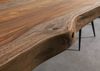 Baumtisch Sheesham 180x90x77 grau gebeizt / Kreuzgestell silber matt FREEFORM 5 Bild 5