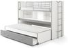 Hochbett Kalinda 222x102x161 Holzwerkstoff+Metall Weiß/Grau Bild 2