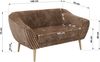 Polstersofa PIRS 2 Skandinavisches Sofa 2-Sitzer, Sofa mit Wellenfederung, Breite 140 cm, Buche Füße Hoher Sitzkomfort - Braun Cord Bild 5