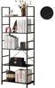 SURFOU Bücherregal Standregal Bookshelf Regal Stehend mit 5 Ebenen, Metallrahmen Freistehendes Regal Wohnzimmer Schlafzimmer Arbeitszimmer Bild 4