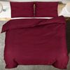vidaXL Bettwäsche-Set Bordeauxrot 200x220 cm Baumwolle 136185 Bild 5