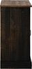 vidaXL Sideboard HALDEN mit Schiebetür Schwarz 80x40x80 cm Massivholz 4018420 Bild 5
