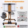 YOLEO Beistellbett 3 in 1 Babybett Babywiege für Neugeborene, Schaukelbettchen mit Rädern Bild 3