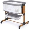 YOLEO Beistellbett 3 in 1 Babybett Babywiege für Neugeborene, Schaukelbettchen mit Rädern Bild 5