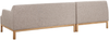 beliani 'SOSJO' Ecksofa, Stoff hellbraun, Linksseitig, 251 x 132 x 74 cm Bild 5
