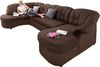 DOMO collection Wohnlandschaft Flores auch in Leder-Bezug, B/T/H: 293/180/86 cm, U-Form, 3 Teile, wahlweise mit Bettfunktion, wahlweise mit Federkern Bild 2