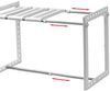 Casâme Ausziehbares Regal für unter die Spüle mit 1 Regalebene L38/65 cm - Weiß Bild 4