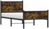vidaXL Metallbett ohne Matratze Räuchereiche 90x200 cm 4007843 Bild 4