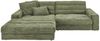 KAWOLA Sofa LANA Ecksofa Cord olivgrün Recamiere links 83 x 205 x 296 cm Bild 3