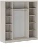 Vente-unique - OCHIRA Wardrobe and walk-in wardrobe Holz, Platte Beige - B 58,5 cm x H 215,6 cm x L 200,2 cm Bild 5