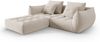 Micadoni Ecksofa Bloom 3-Sitzer Samt Ecru Bild 2