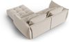 Micadoni Ecksofa Bloom 3-Sitzer Samt Ecru Bild 3