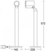 LED-Wegeleuchte Spot Way N, 7,86 W Pollerleuchte mit dämmerungsautomatik, inkl. GU10-Leuchtmittel, 512 lm, Aluminium, IP44 Bild 3