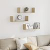 vidaXL Wandregale 3 Stk. Sonoma-Eiche 58x18x18 cm Holzwerkstoff 853283 Bild 3