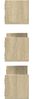 vidaXL Wandregale 3 Stk. Sonoma-Eiche 58x18x18 cm Holzwerkstoff 853283 Bild 5