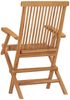 vidaXL Klappbare Gartenstühle 3 Stk. Massivholz Teak 315444 Bild 5