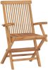 vidaXL Klappbare Gartenstühle 3 Stk. Massivholz Teak 315444 Bild 2