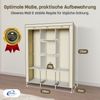 Coemo faltbarer Kleiderschrank 130 x 45 x 175 cm Stoffschrank BRAUN Bild 5