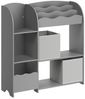 Songmics Bücherregal Kinderregal, Spielzeugregal mit 2 Aufbewahrungsboxen Bild 4