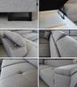 Ecksofa Natan mit Schlaffunktion und einstellbare Kopfstützen - Wohnlandschaft mit Metallfüßen, Couchgarnitur, Bettkasten, Sofa (Ecksofa Rechts, Dunkelgrau (Kronos 22)) Bild 4