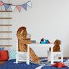 Relaxdays Kindersitzgruppe mit 2 Stühlen, Holz MDF Weiß Bild 5