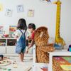 Relaxdays Kindersitzgruppe mit 2 Stühlen, Holz MDF Weiß Bild 3
