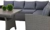 Outdoor Gartenlounge-Set Lounge Outdoor TAMPA 3-tlg. grau Lounge Gruppe Essplatzlounge Bild 2