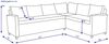 Outdoor Gartenlounge-Set Lounge Outdoor TAMPA 3-tlg. grau Lounge Gruppe Essplatzlounge Bild 3