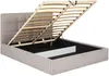 Vente-unique - ELIAVA Bett Stoff Beige - B 213 cm x H 106 cm x L 190 cm Bild 4