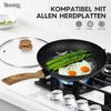 Bratpfanne mit Deckel 20cm Antihaftbeschichtung Induktion Schwarz Bild 4