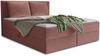 Boxspringbett Egro mit 2 Bettkästen und Zwei große Kissen - Doppelbett mit Bonell-Matratze und Topper, Polsterbett (Pink (Kronos 29), 180 x 200 cm) Bild 2