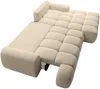 Vente-unique - FARNETA Sofa Stoff Schokoladenbraun - B 177 cm x H 86 cm x L 280 cm Bild 4