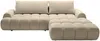 Vente-unique - FARNETA Sofa Stoff Schokoladenbraun - B 177 cm x H 86 cm x L 280 cm Bild 2