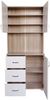 HTI-Living Hochschrank Küchenschrank Weiß/Sonoma Blanca (Stück, 1x Schrank Blanca, ohne Dekoration) Küchenbuffet Hochschrank Bild 3